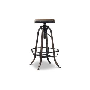 Tabouret de bar en métal noir