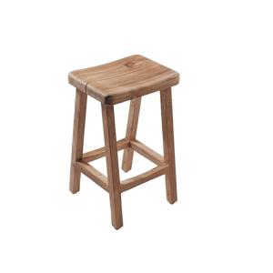 Tabouret de bar en teck massif