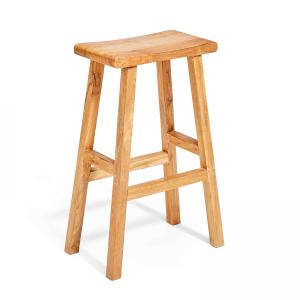 Tabouret de bar en teck recyclé