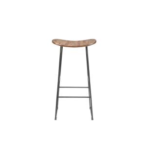 Tabouret de bar en teck recyclé élégant