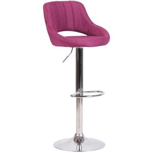 Tabouret de bar en tissu ajustable pivotant tissu Violet