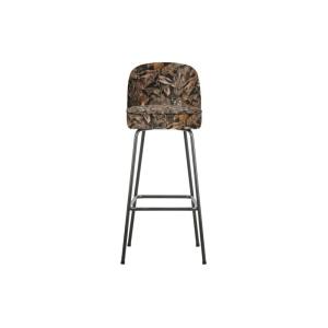 Tabouret de bar en tissu fleuri 50x55x103cm