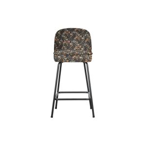 Tabouret de bar en tissu fleuri 50x55x89cm