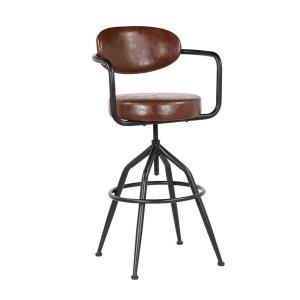 Tabouret de bar Industriel marron