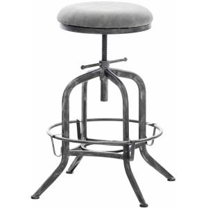 Tabouret de bar industriel réglable en similicuir vintage G…