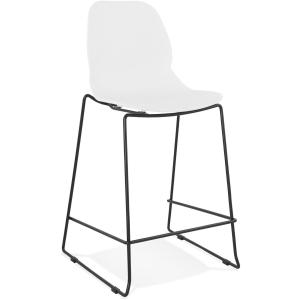 Tabouret de bar Polymère Blanc H. assise 65 cm