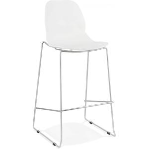 Tabouret de bar Polymère Blanc H. assise 75 cm