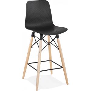 Tabouret de bar Polymère Noir H. assise 69 cm