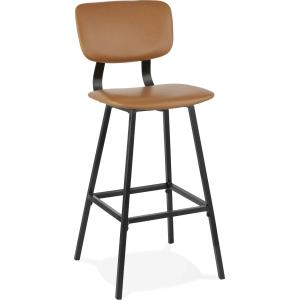 Tabouret de bar Simili Marron H. assise 75 cm rembourré