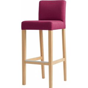 Tabouret de bar Tissu Rose H. assise 77 cm rembourré