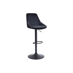 Tabouret de bar velours noir