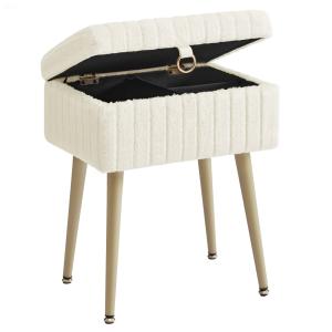 Tabouret de coiffeuse repose-pieds rembourré pieds réglable…