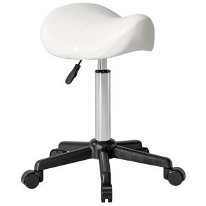 Tabouret de massage pivotant 360° polyuréthane et métal bla…