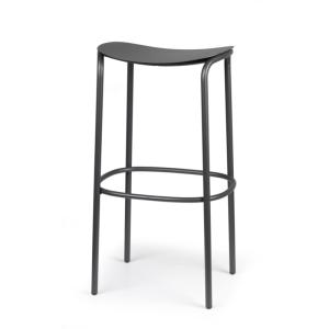 Tabouret design en métal anthracite