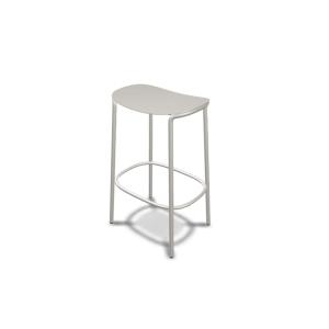 Tabouret design en métal blanc