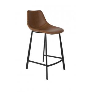 Tabouret design en plastique marron