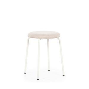 Tabouret design en Tissu - Beige