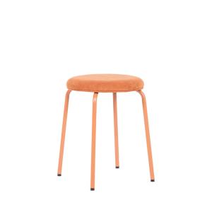 Tabouret design en Tissu - Terracotta