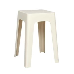 Tabouret empilable coloris crème