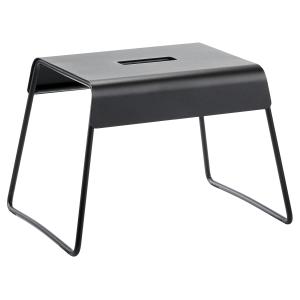 Tabouret en acier noir