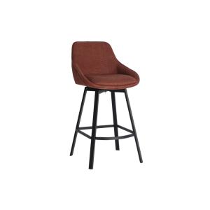 Tabouret en acier noir  en 48x53x90 cm - lot de 2
