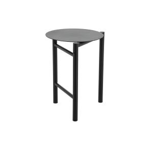 Tabouret en acier thermolaqué noir