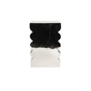 Tabouret en aluminium poli