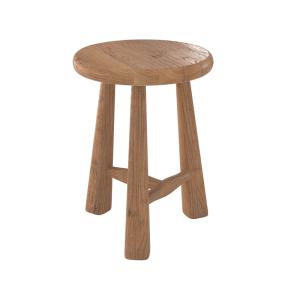 Tabouret en bois d'orme H42 cm