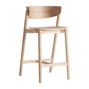 Tabouret en bois de frêne brun clair  en 48x50x90 cm - lot…