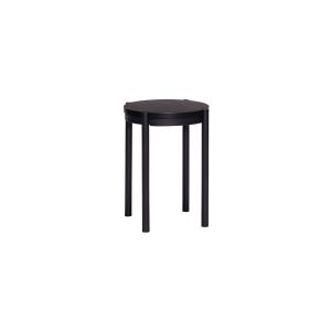 Tabouret en bois de frêne noir