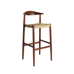 Tabouret en bois de hêtre marron  51x51x103 cm