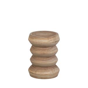 Tabouret en bois H41xø31cm - Bois clair