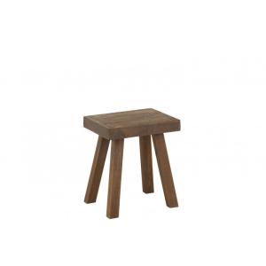 Tabouret en bois marron 40x30x46 cm