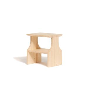 Tabouret en bois massif couleur beige
