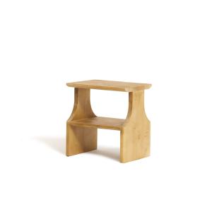 Tabouret en bois massif couleur naturelle