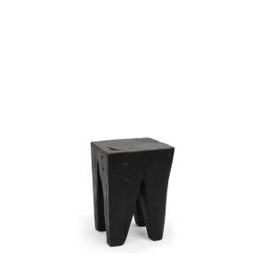 Tabouret en bois noir 30x30x40 cm