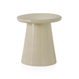 Tabouret en céramique beige