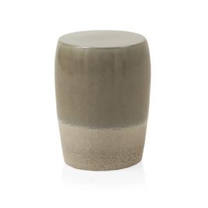 Tabouret en céramique taupe