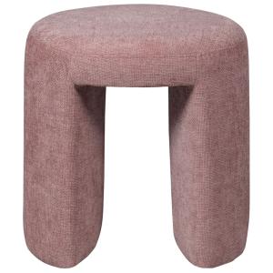 Tabouret en chenille, rouge