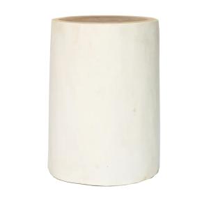 Tabouret en imitation bois naturel blanc