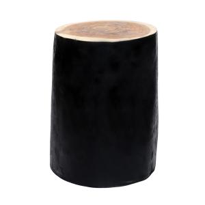 Tabouret en imitation bois naturel noir