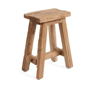 Tabouret en imitation bois recyclé