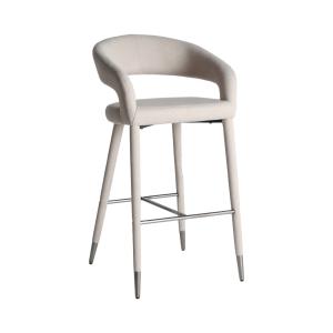 Tabouret en polyester blanc, 53x55x103 cm
