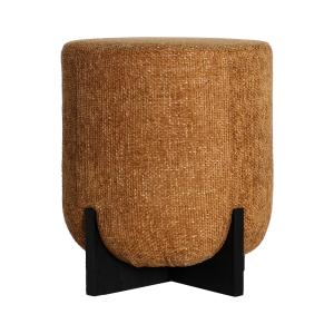 Tabouret en polyester ocre 41x41x48 cm