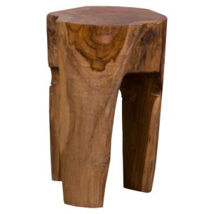 Tabouret en teck massif recyclé ø26 cm