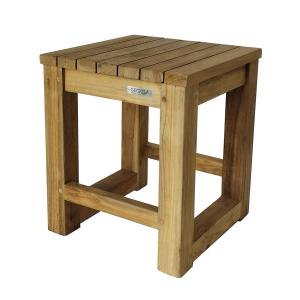 Tabouret en teck recyclé