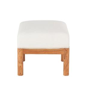 Tabouret en tissu blanc