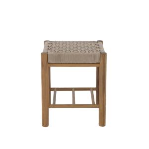 Tabouret intérieur et extérieur  en bois d'acacia et corde…