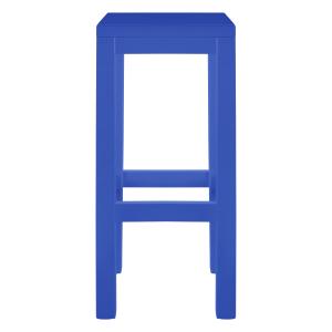 Tabouret laqué en pin 75 cm bleu Prusse