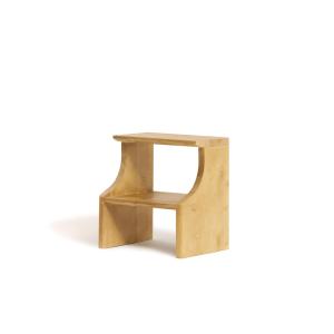 Tabouret marchepied en bois massif naturel